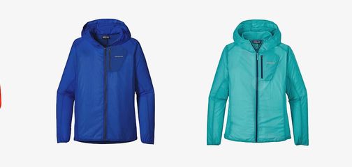 Selection of summer jackets for hikers