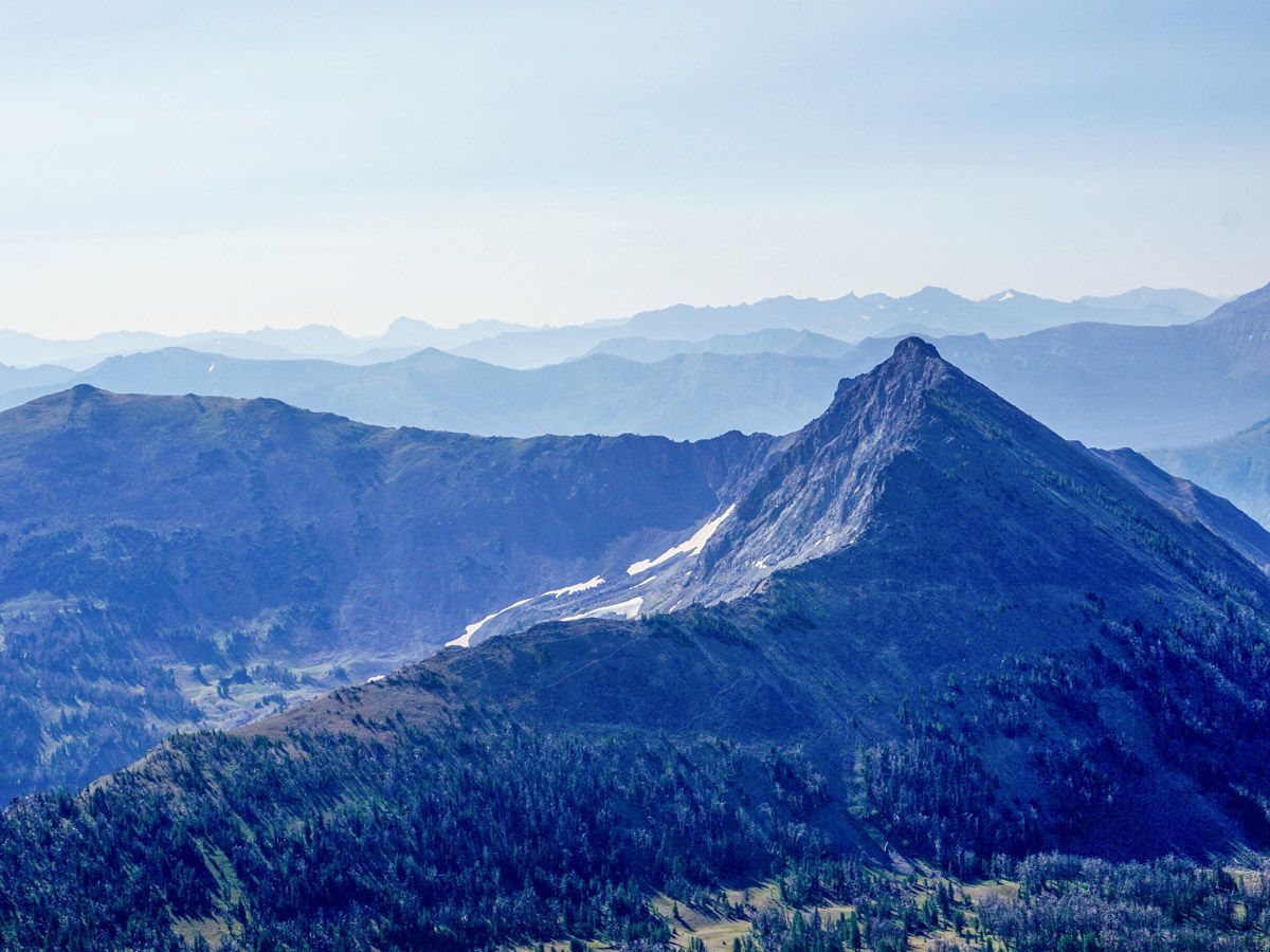 Mountain at Avalanche Peak Hike in Yellowstone National Park
