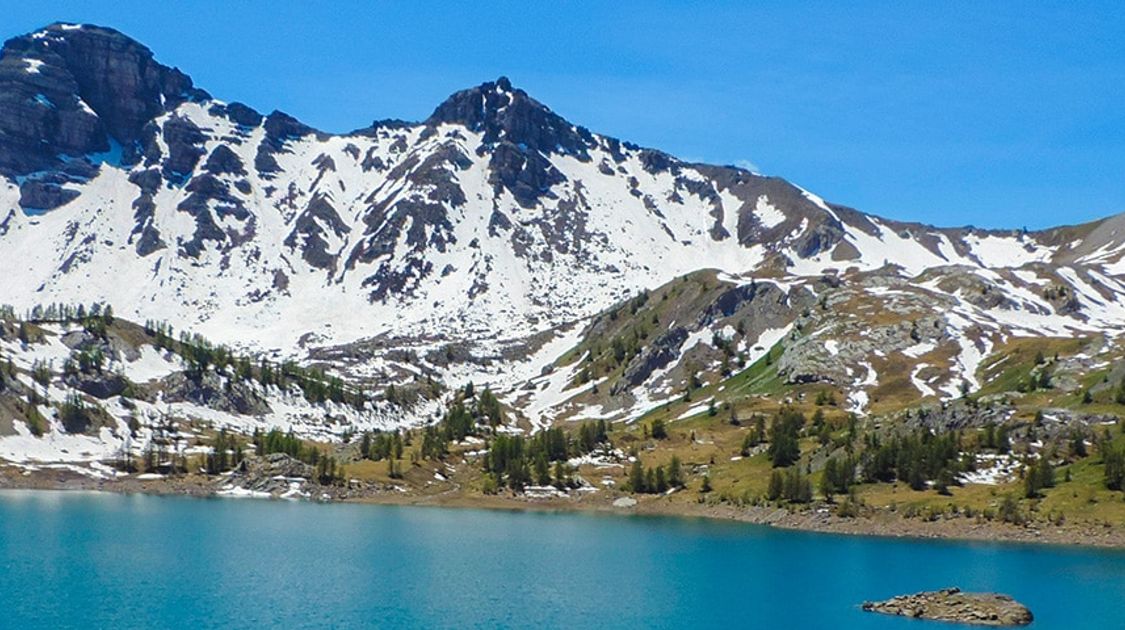 Panorama from the Lac d'Allos hike in Mercantour National Park, France