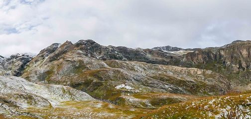 Panorama of the Refuge du Fond des Fours hike in Vanoise National Park, France