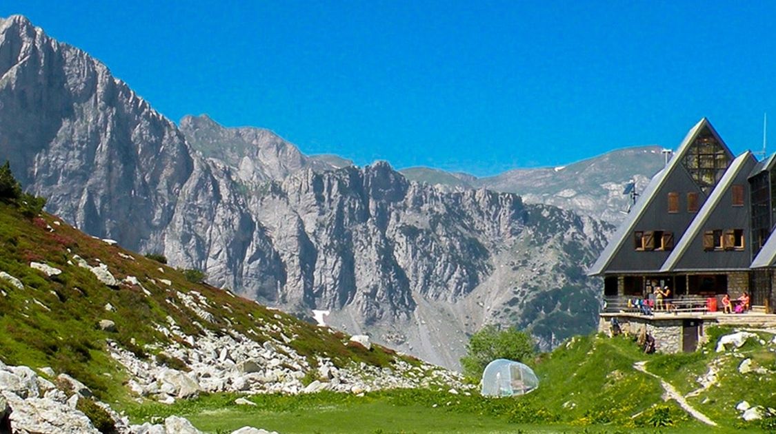 Panorama from the Rifugio Garelli hike in Alpi Marittime National Park, Italy