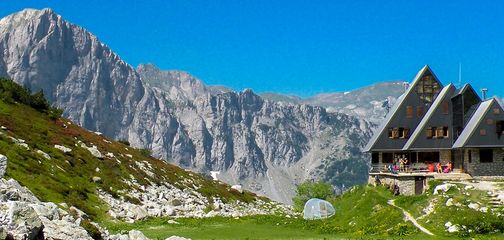 Panorama from the Rifugio Garelli hike in Alpi Marittime National Park, Italy