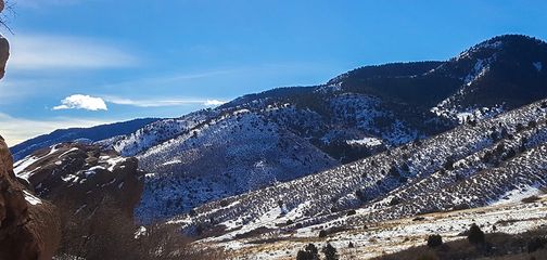 Panorama from the Red Rocks Park hike in Denver, Colorado
