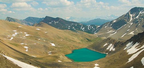 Great scenery on Skyline backpacking trail in Jasper National Park