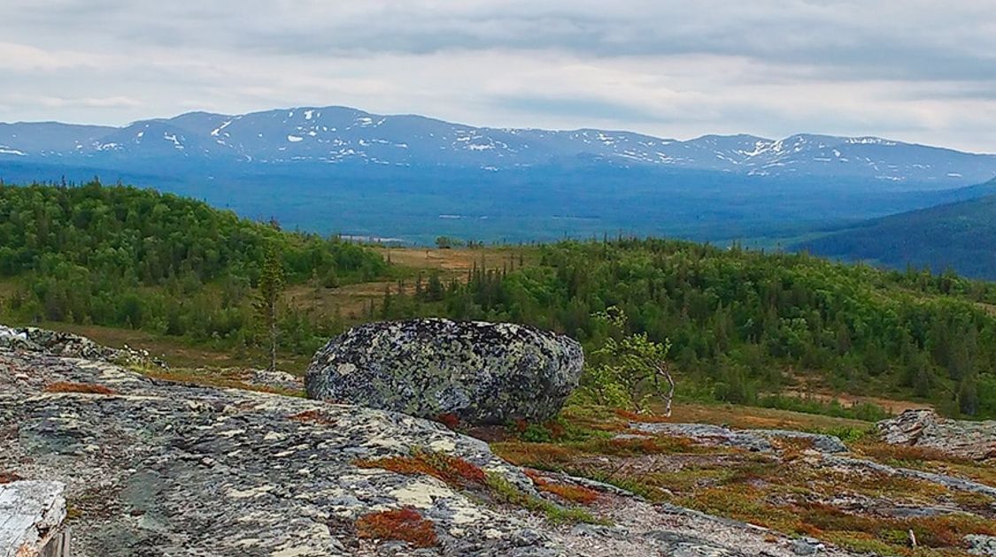 Panorama of Platåleden - Hållvallens hike in Åre, Sweden