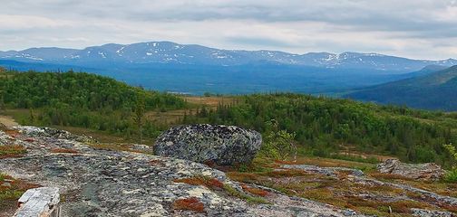 Panorama of Platåleden - Hållvallens hike in Åre, Sweden