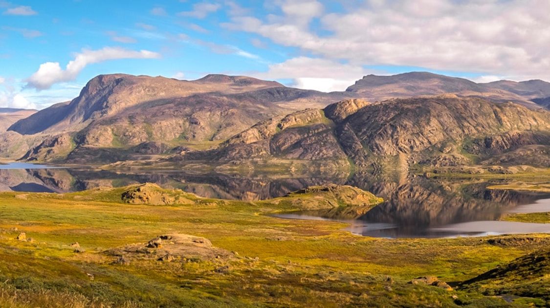 Panoramic picture from an interview with Lisa Germany about Hiking the Arctic Circle Trail