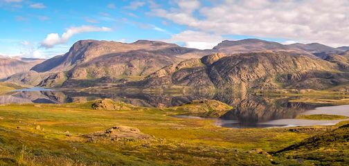 Panoramic picture from an interview with Lisa Germany about Hiking the Arctic Circle Trail