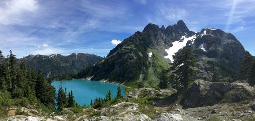 Cream Lake on a camping trip to Strathcona Provincial Park in BC