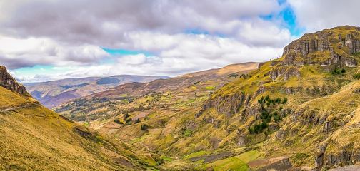 Panoramic view of Ecuador Inca Trail trek