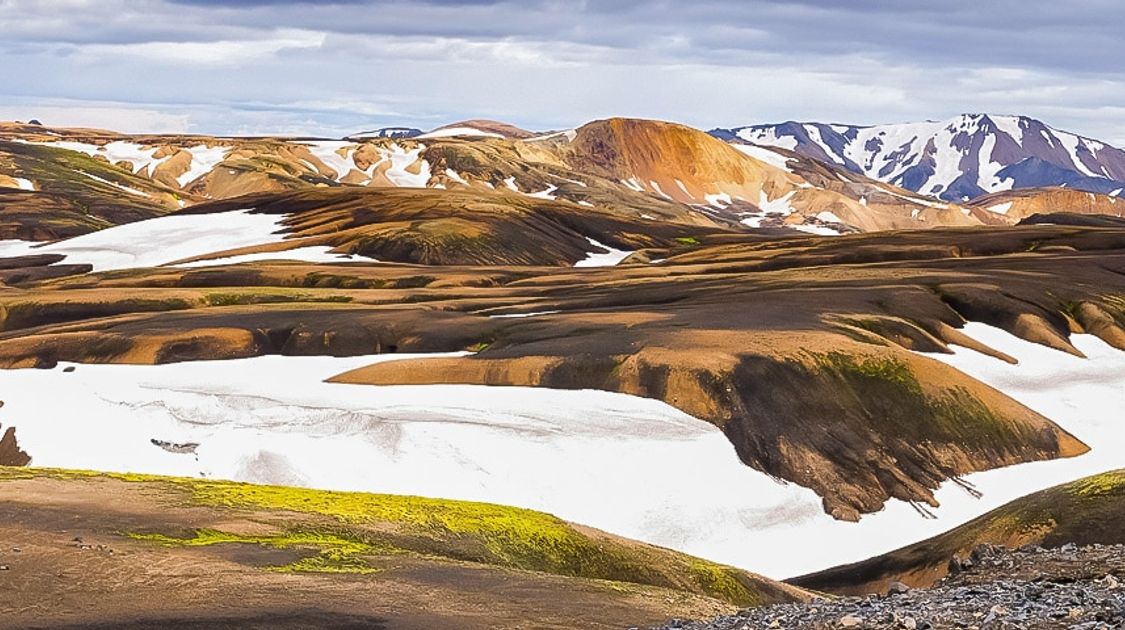 Panorama on Iceland’s Laugavegur and Fimmvörðuháls trek