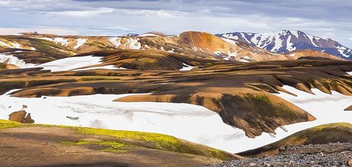 Panorama on Iceland’s Laugavegur and Fimmvörðuháls trek
