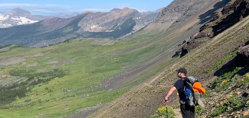 Hiker reviewing Granite Gear Crown 60 Backpack
