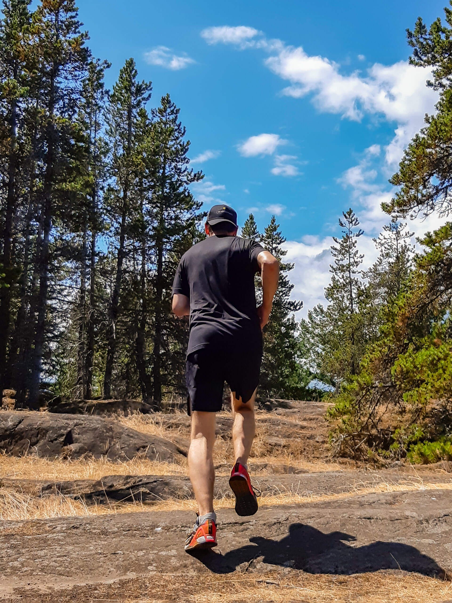 Pat running in Reebok Nano X (Vancouver Island)