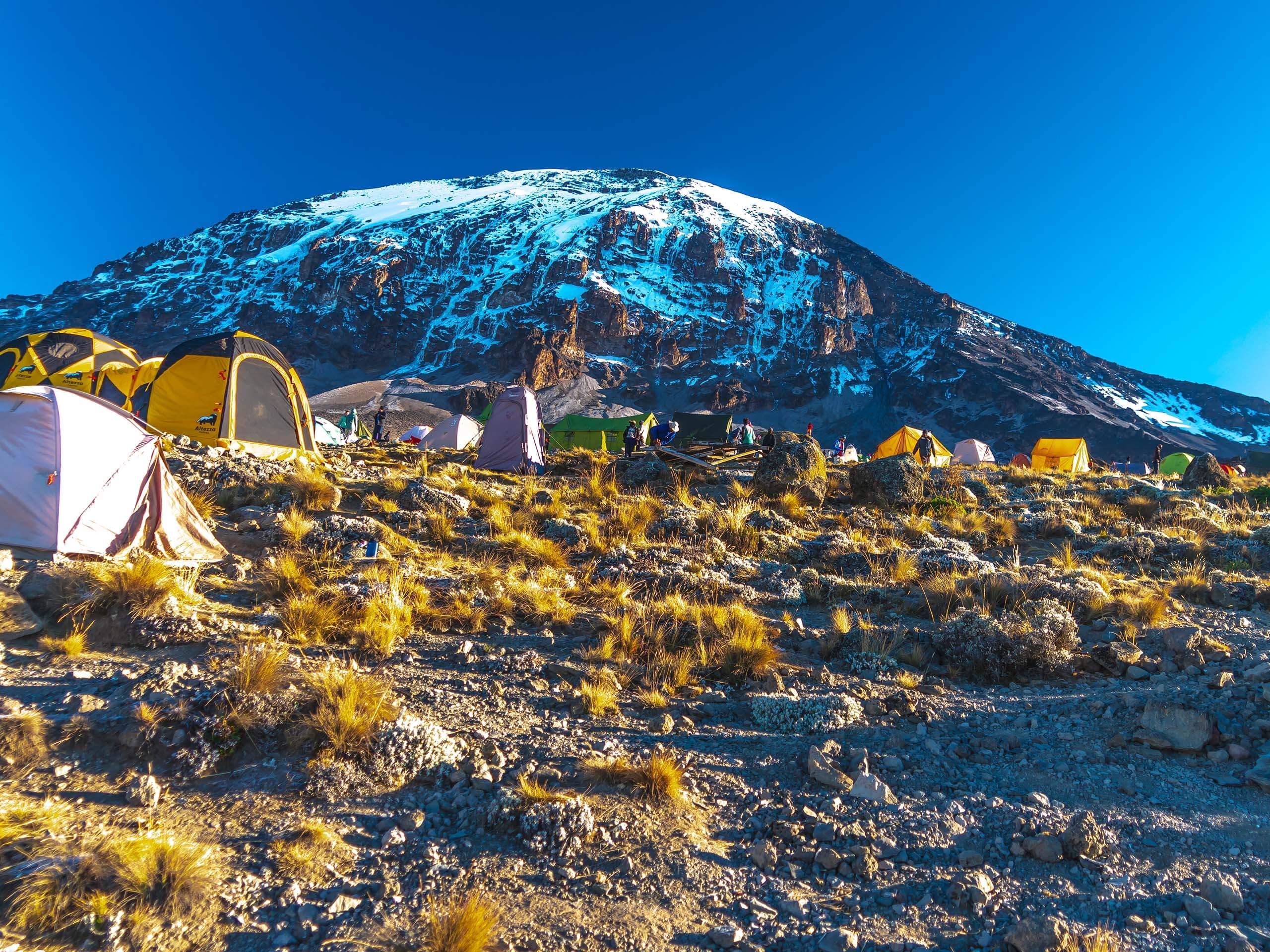 Climbing Kilimanjaro - Lemosho Route. Karanga Camp
