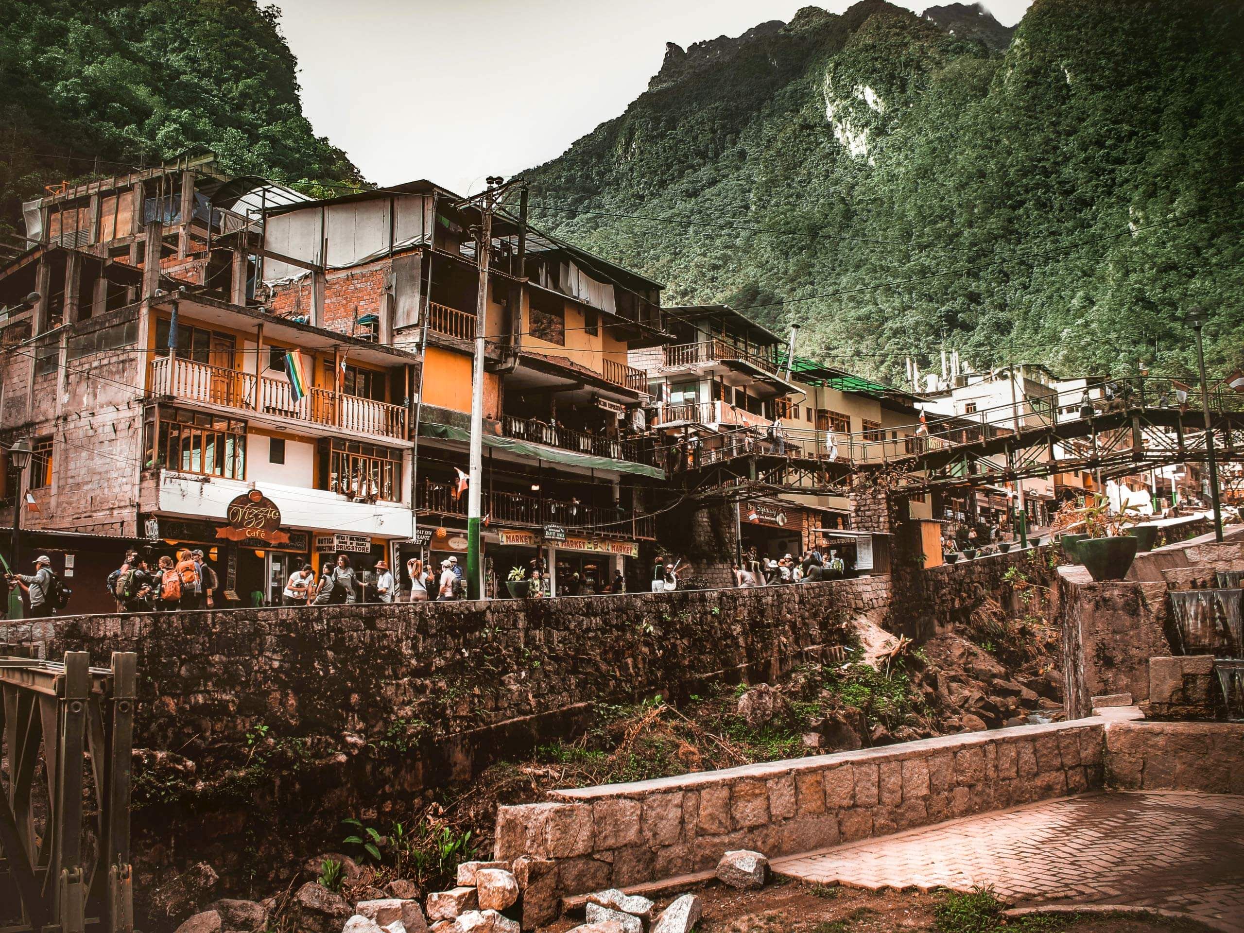 City Aguas Calientes Peru near Machu Picchu