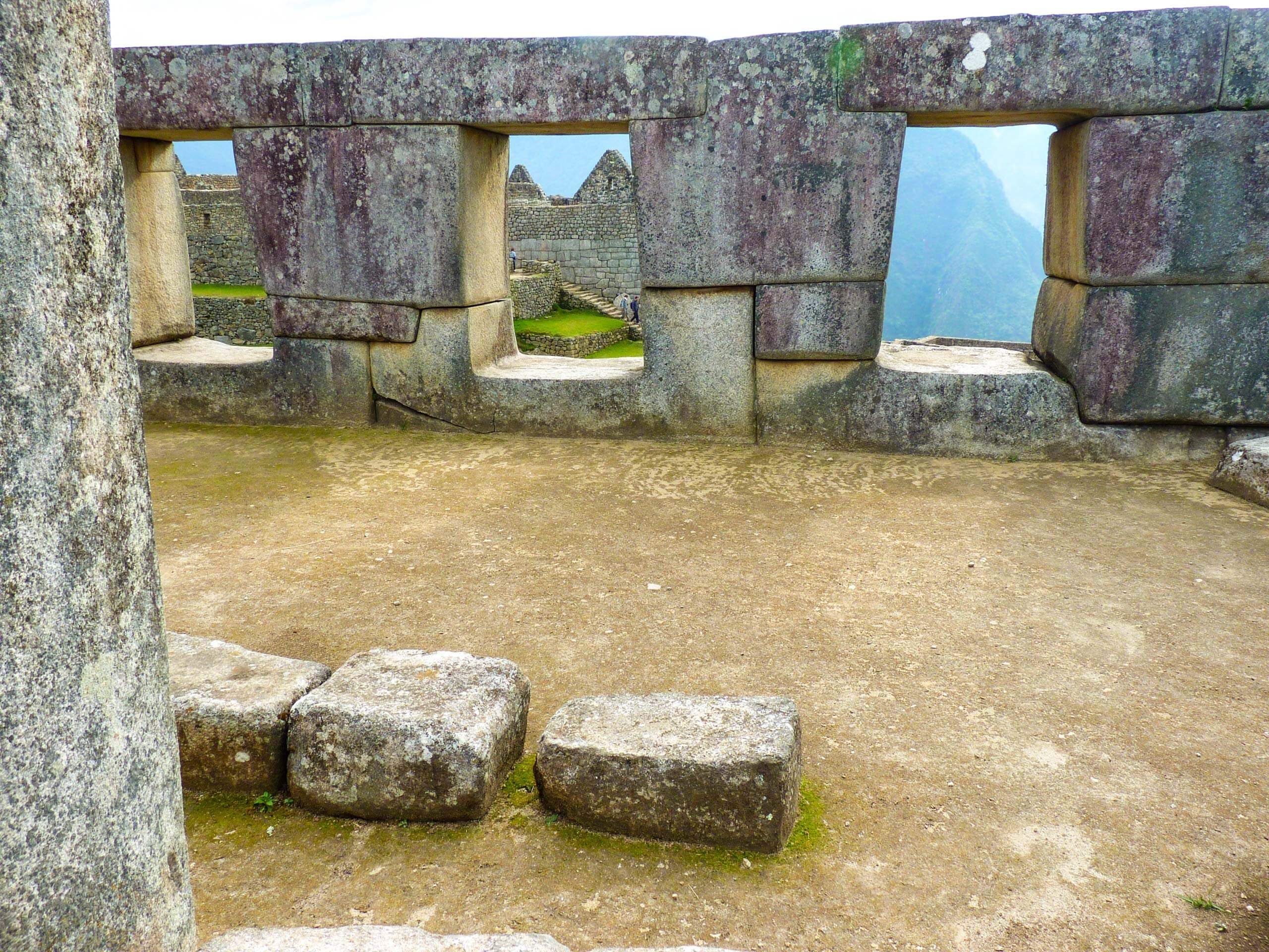 Temple Of The Three Windows in Machu Picchu trekking Andes in Peru