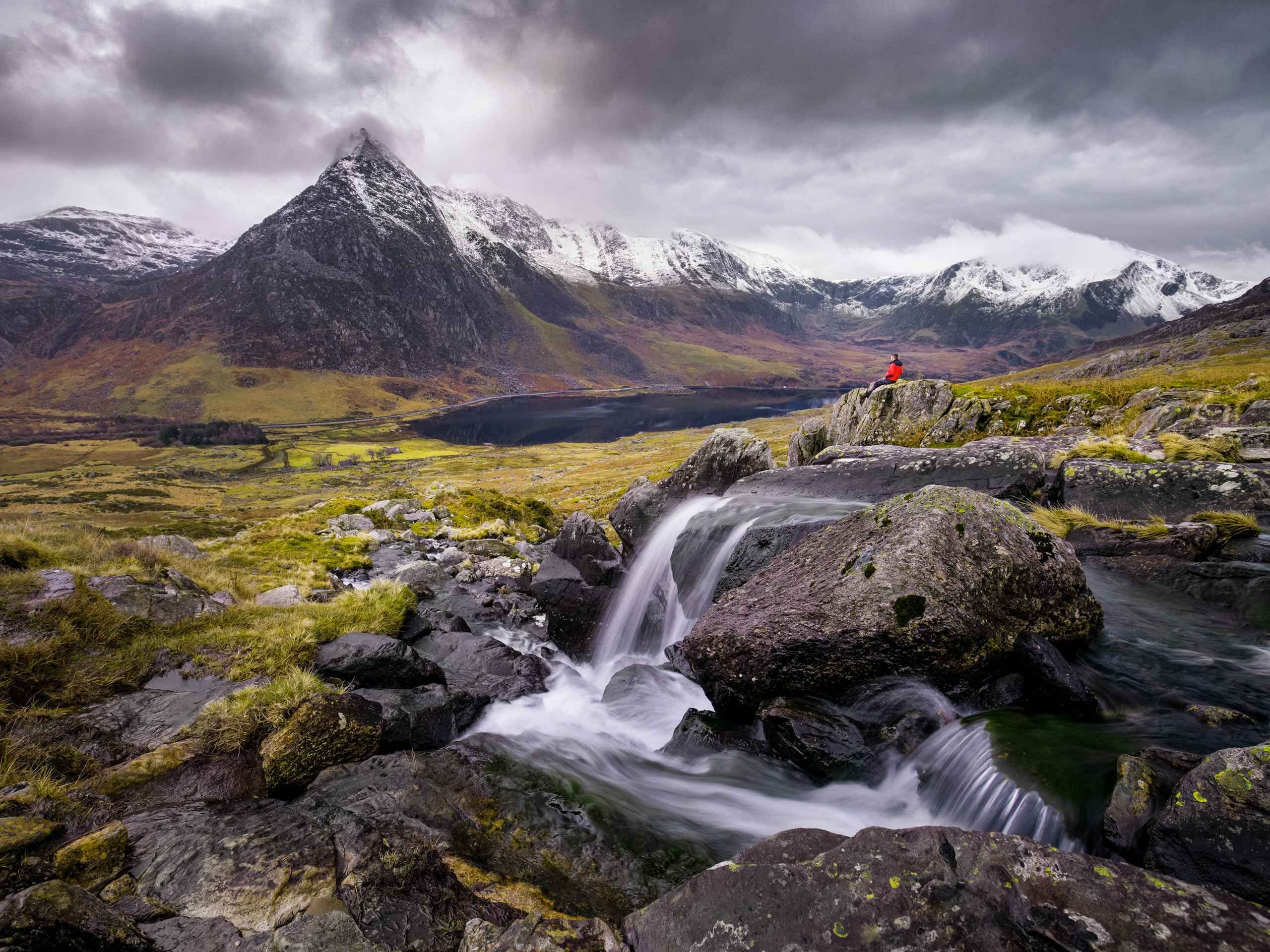 Snowdonia National Park Llyn Ogwen Wales near Manchester