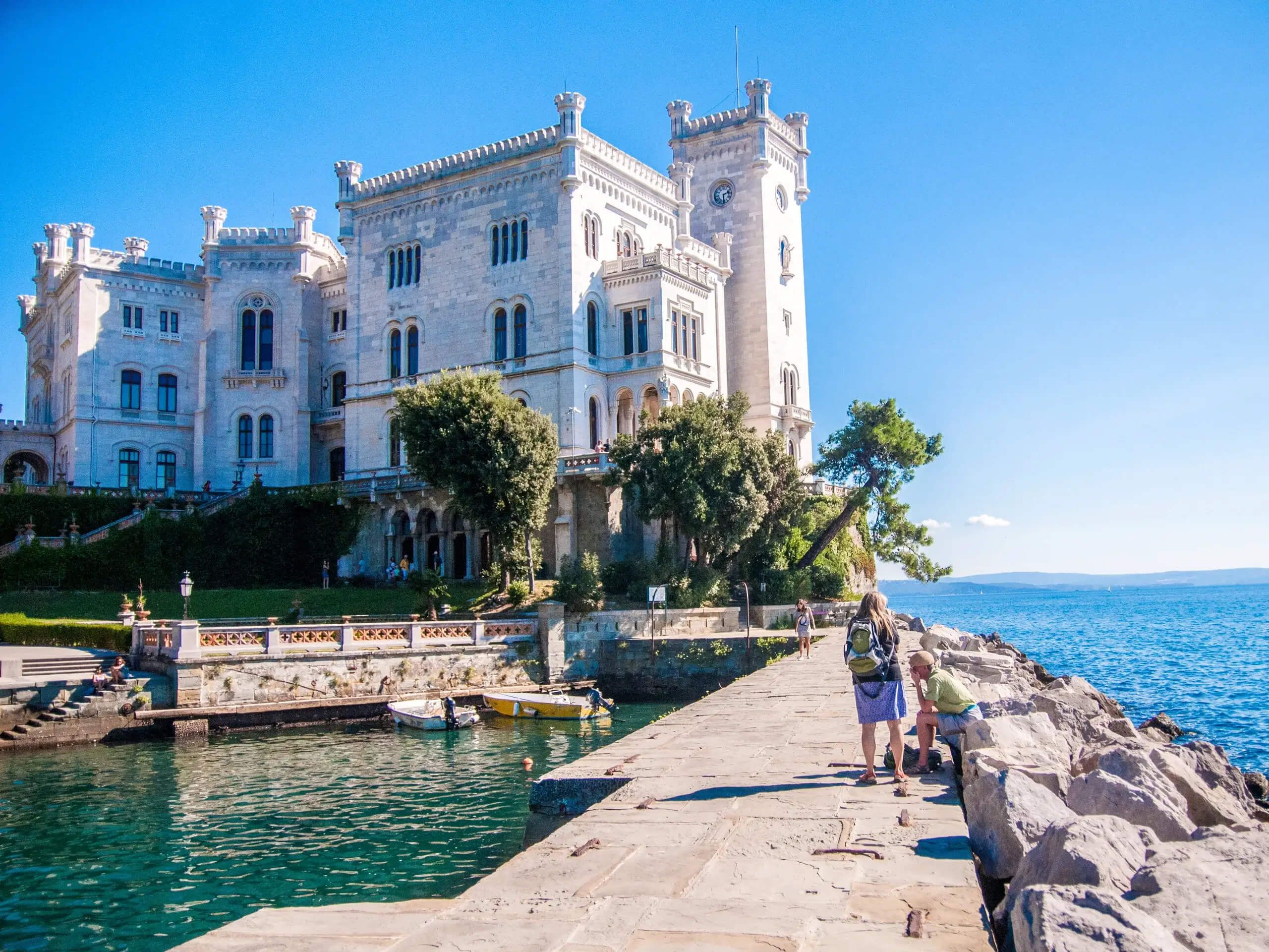 Miramare Castle view