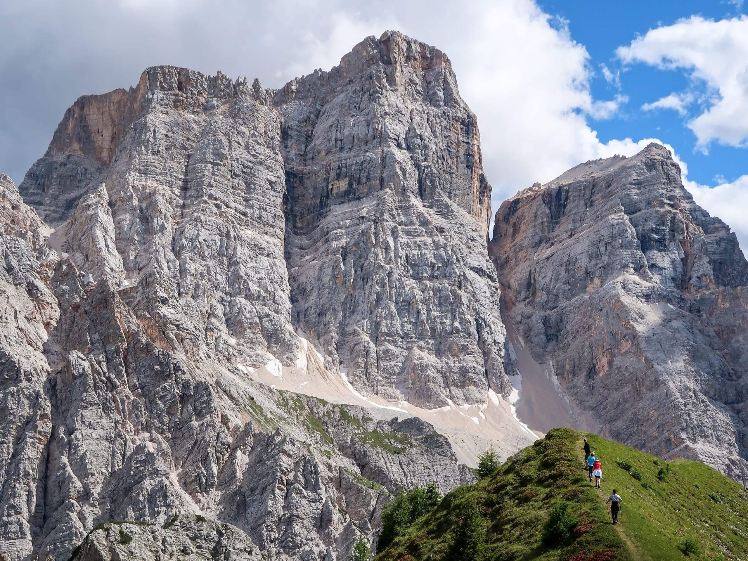 Towering Dolomite Cliffs on Alta Via 1