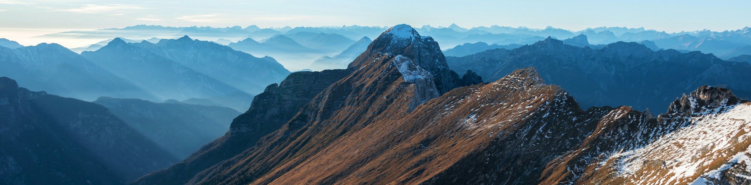 Snowy peaks in Friuli region (Italy)
