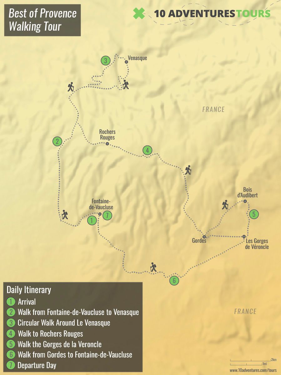 Map of Best of Provence Walking Tour