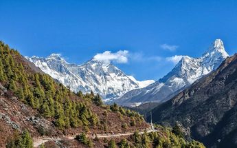 Everest And Ama Dablam Mountain Panorama