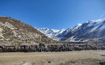 Mountain Bikes In The Annapurna Himalayas