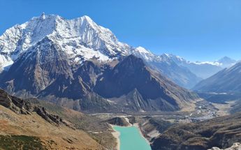 Turquoise Glacial Lake Manaslu Circuit Trekking Tour