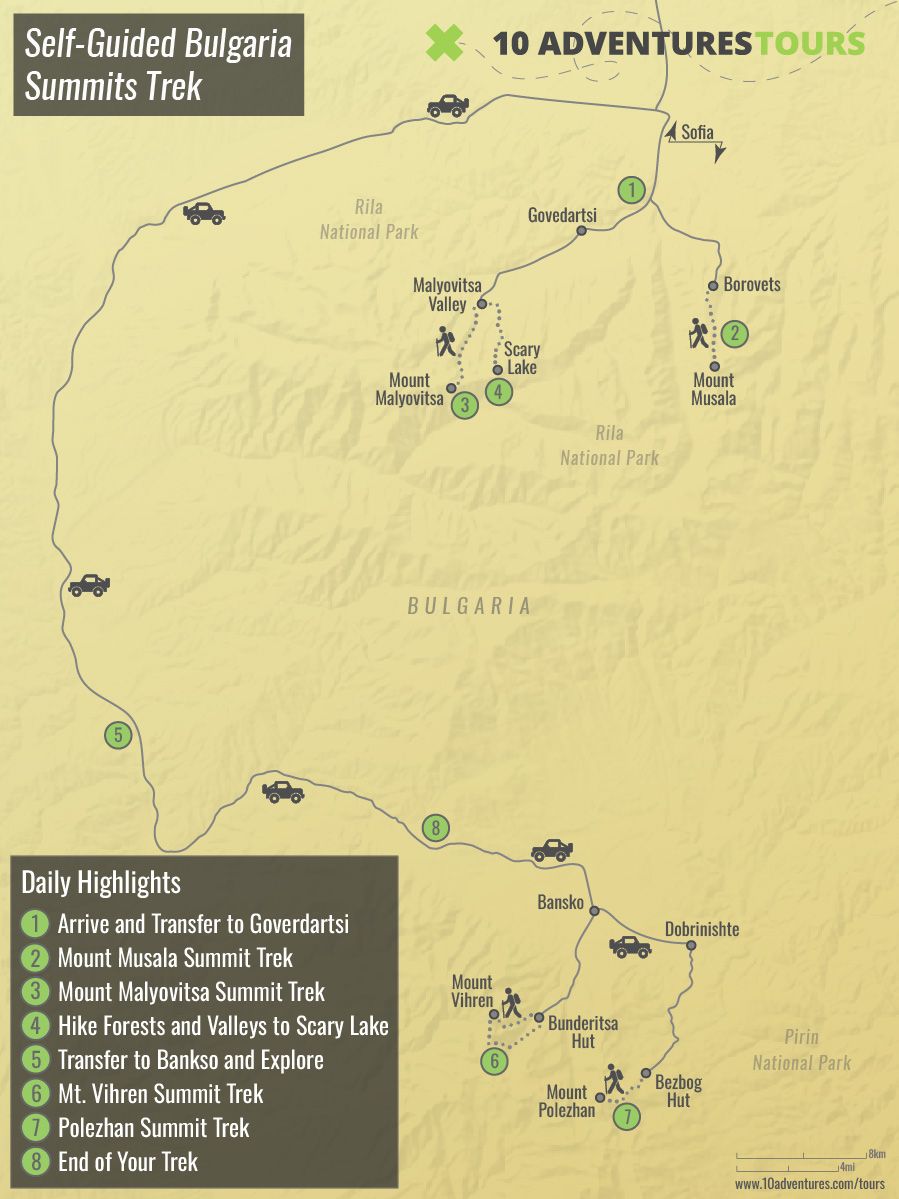 Self-Guided Bulgaria Summits Trek